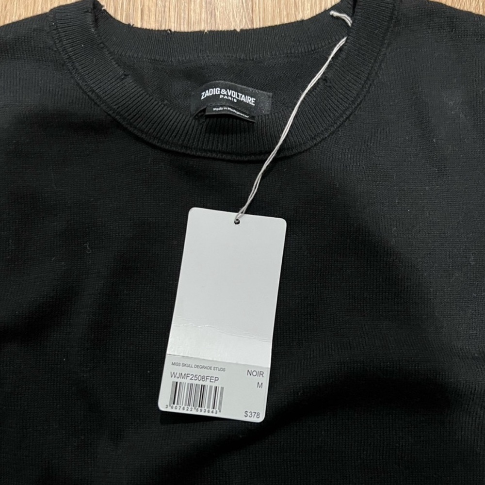 brand new black zadig sweater
